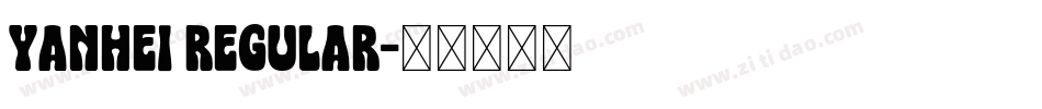 yanhei Regular字体转换